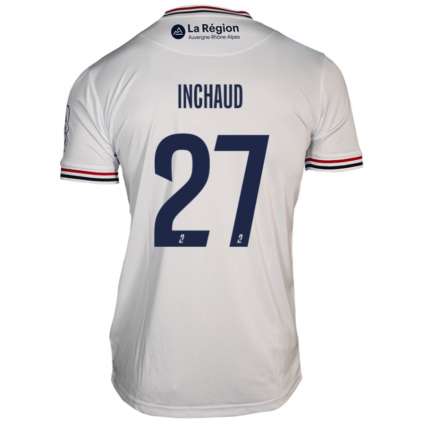 Bambino Maglia Marks Inchaud #27 Bianco Kit Gara Away 2024/25 Maglietta