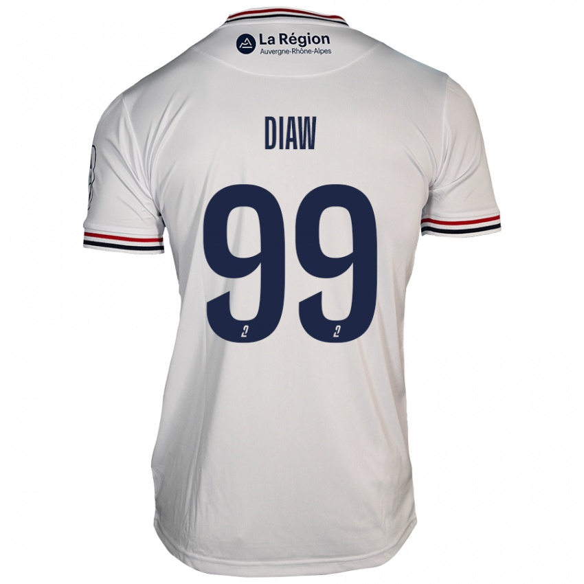 Bambino Maglia Mory Diaw #99 Bianco Kit Gara Away 2024/25 Maglietta