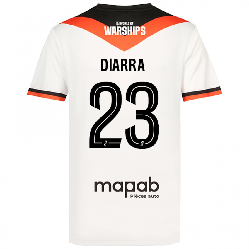 Bambino Maglia Stéphane Diarra #23 Bianco Kit Gara Away 2024/25 Maglietta