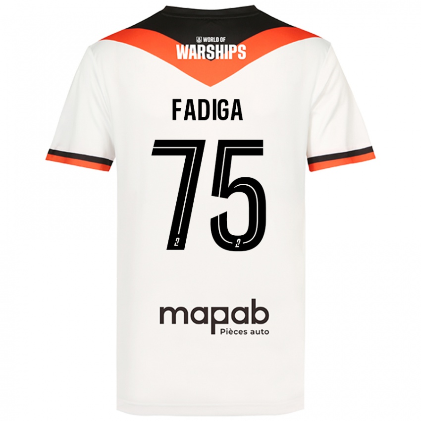 Bambino Maglia Bandiougou Fadiga #75 Bianco Kit Gara Away 2024/25 Maglietta