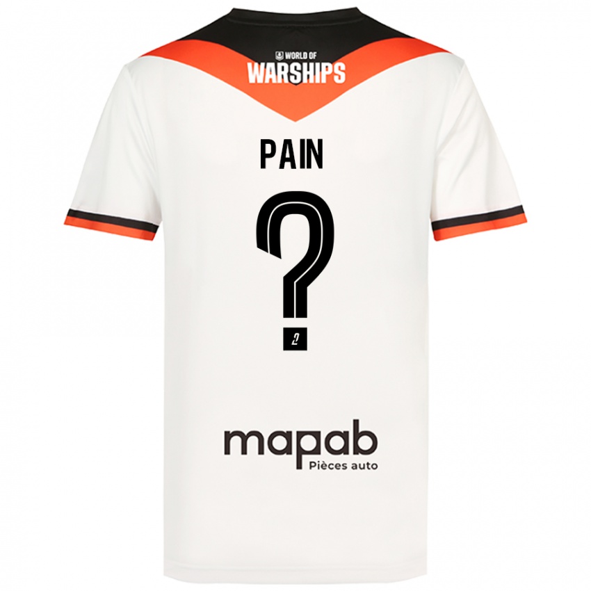 Bambino Maglia Ilan Pain #0 Bianco Kit Gara Away 2024/25 Maglietta