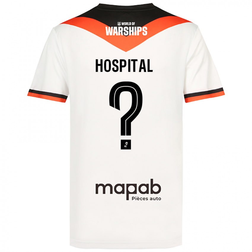 Bambino Maglia Alex Hospital #0 Bianco Kit Gara Away 2024/25 Maglietta