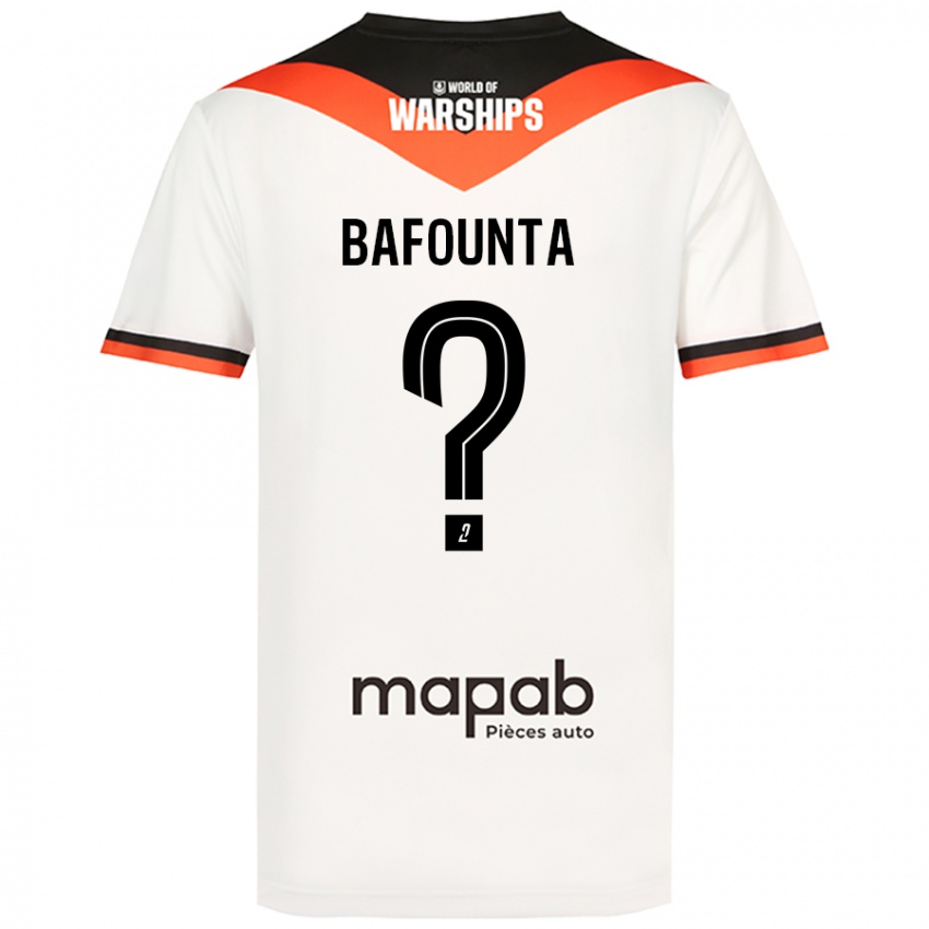 Bambino Maglia Kamal Bafounta #0 Bianco Kit Gara Away 2024/25 Maglietta