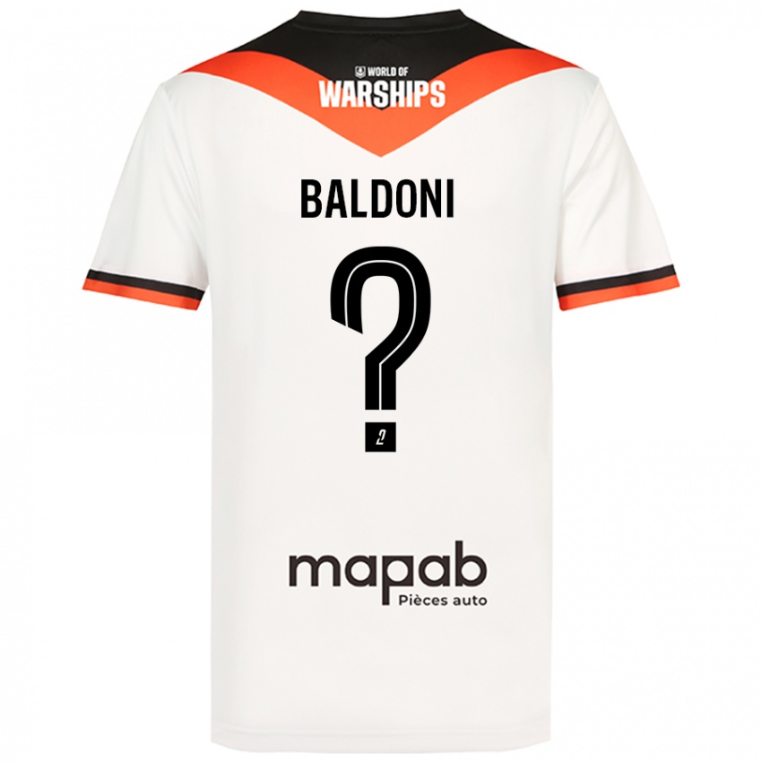 Bambino Maglia Sohan Baldoni #0 Bianco Kit Gara Away 2024/25 Maglietta