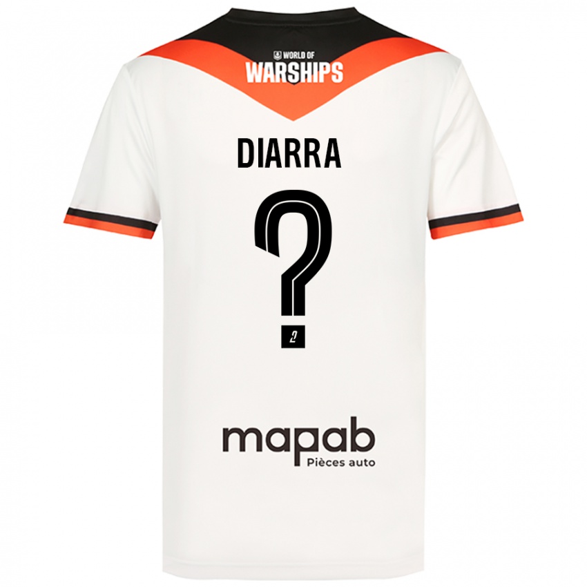 Bambino Maglia Boubakar Diarra #0 Bianco Kit Gara Away 2024/25 Maglietta