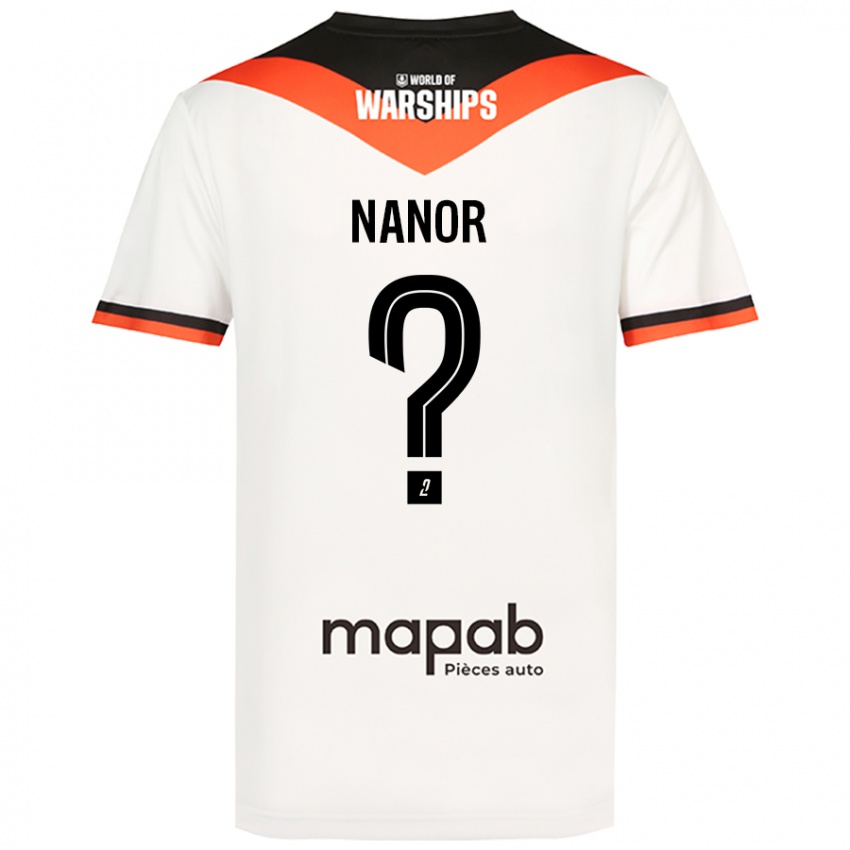 Bambino Maglia Enzo Nanor #0 Bianco Kit Gara Away 2024/25 Maglietta