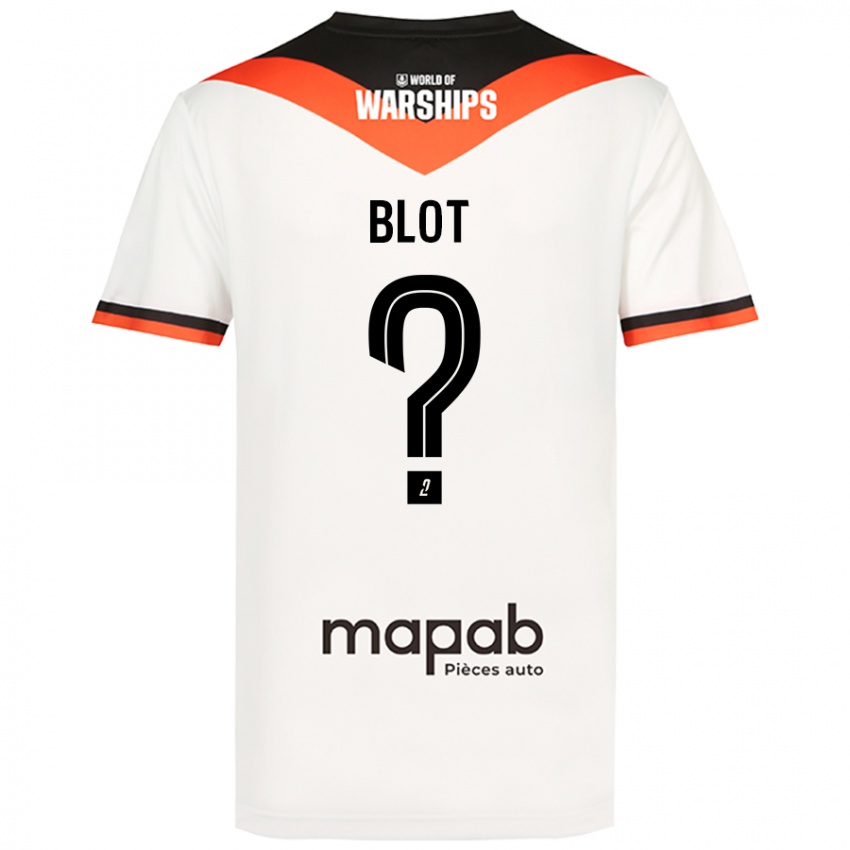 Bambino Maglia Enzo Blot #0 Bianco Kit Gara Away 2024/25 Maglietta