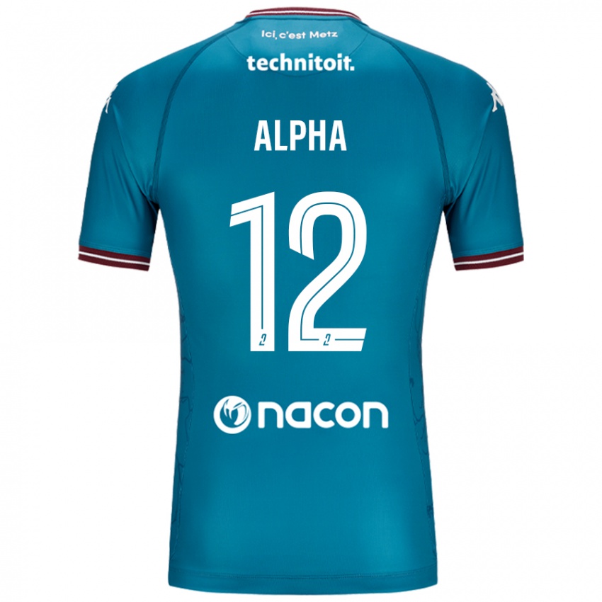 Bambino Maglia Alpha Touré #12 Blu Petrolio Kit Gara Away 2024/25 Maglietta