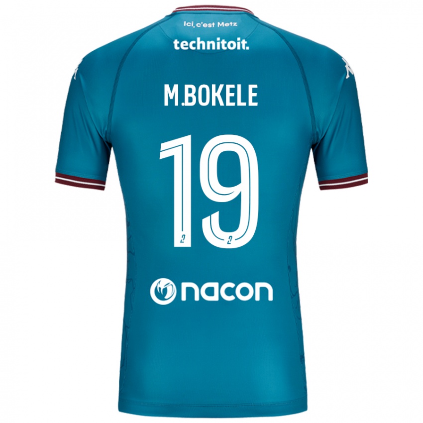 Bambino Maglia Morgan Bokele #19 Blu Petrolio Kit Gara Away 2024/25 Maglietta