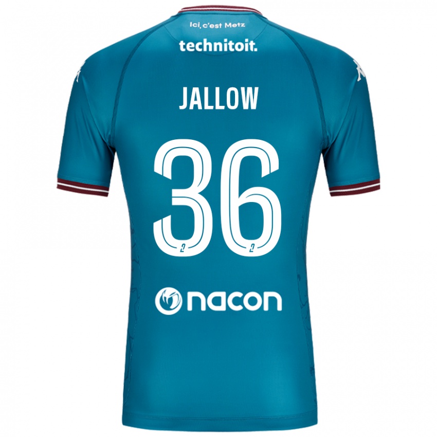 Bambino Maglia Ablie Jallow #36 Blu Petrolio Kit Gara Away 2024/25 Maglietta