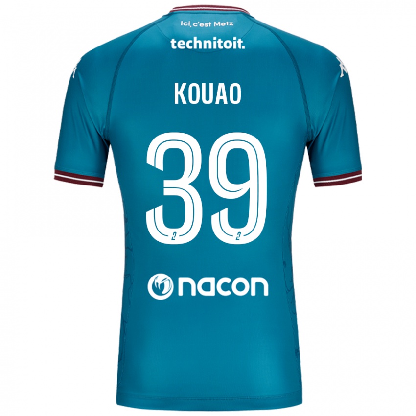 Bambino Maglia Koffi Kouao #39 Blu Petrolio Kit Gara Away 2024/25 Maglietta