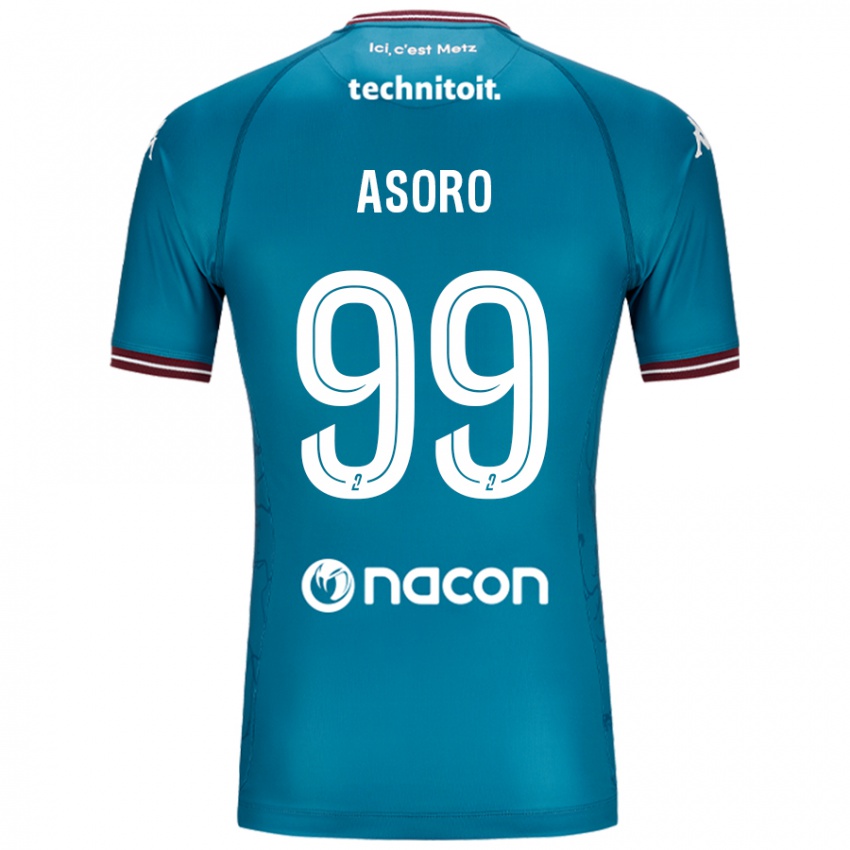 Bambino Maglia Joel Asoro #99 Blu Petrolio Kit Gara Away 2024/25 Maglietta