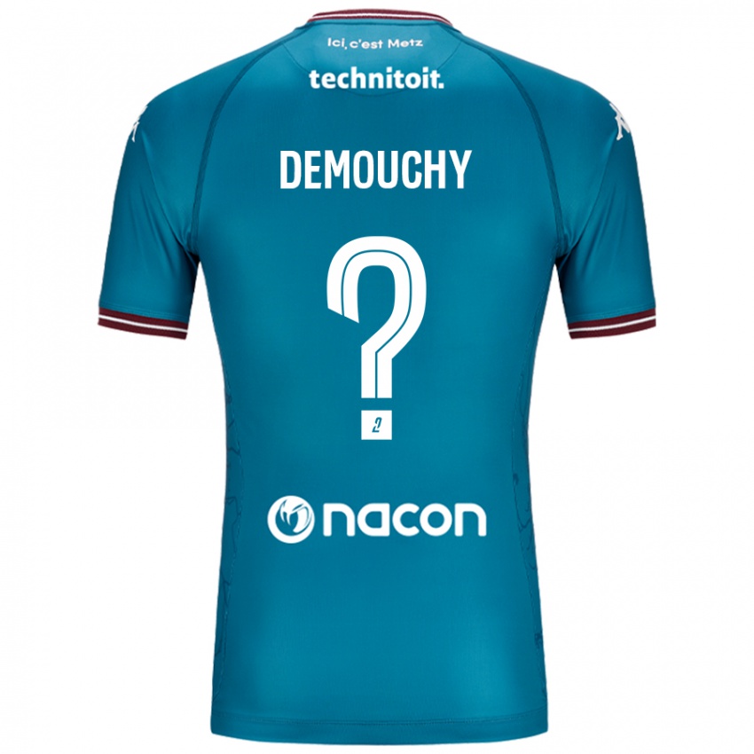 Bambino Maglia Albin Demouchy #0 Blu Petrolio Kit Gara Away 2024/25 Maglietta