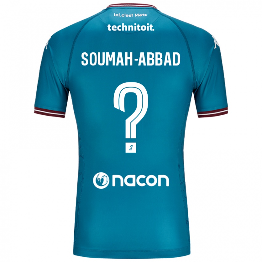 Bambino Maglia Édouard Soumah-Abbad #0 Blu Petrolio Kit Gara Away 2024/25 Maglietta