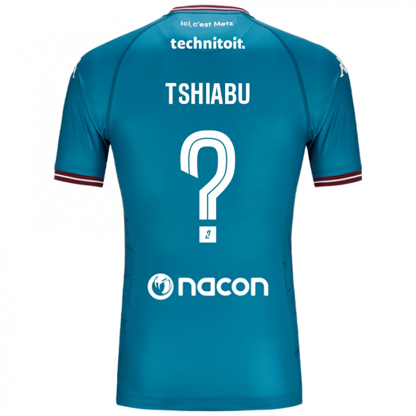 Bambino Maglia Joan Tshiabu #0 Blu Petrolio Kit Gara Away 2024/25 Maglietta