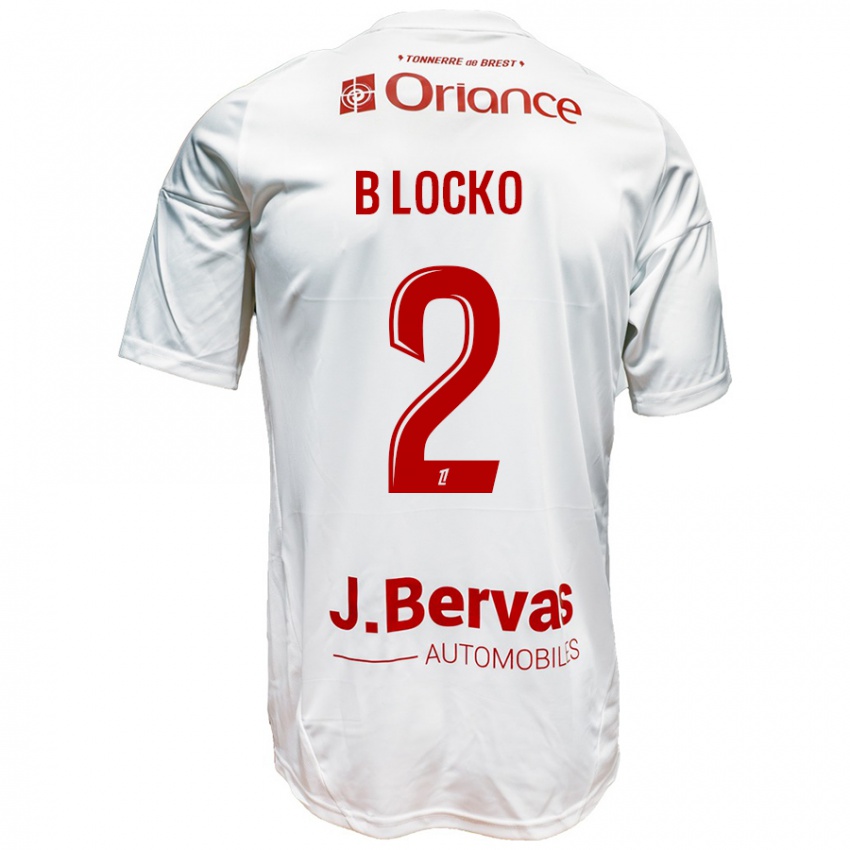 Bambino Maglia Bradley Locko #2 Bianco Rosso Kit Gara Away 2024/25 Maglietta