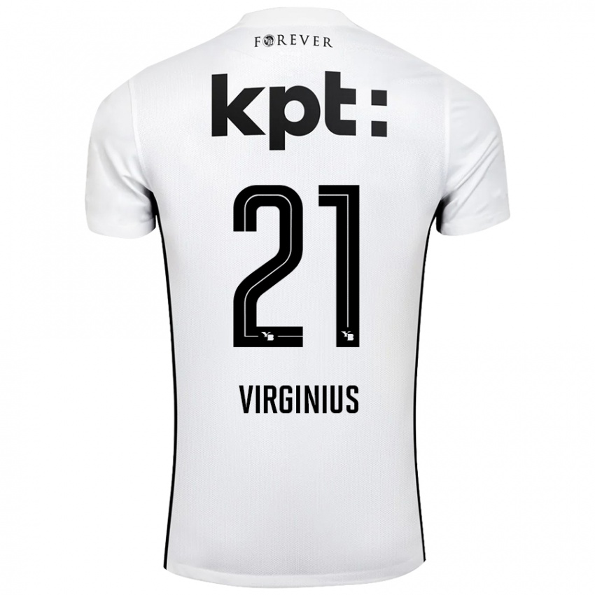 Bambino Maglia Alan Virginius #21 Bianco Nero Kit Gara Away 2024/25 Maglietta