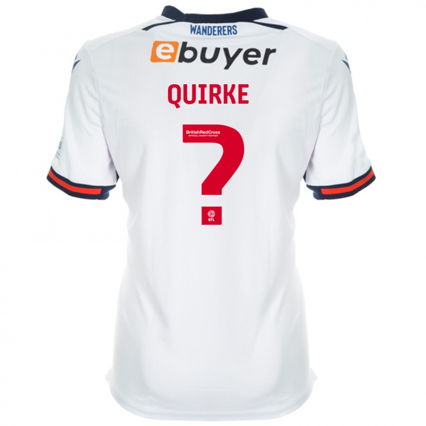 Uomo Maglia Mia Quirke #0 Bianco Kit Gara Home 2024/25 Maglietta