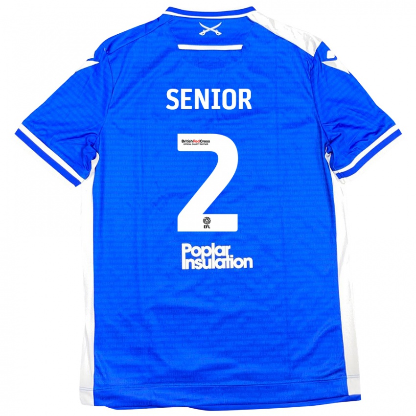 Uomo Maglia Joel Senior #2 Blu Bianco Kit Gara Home 2024/25 Maglietta