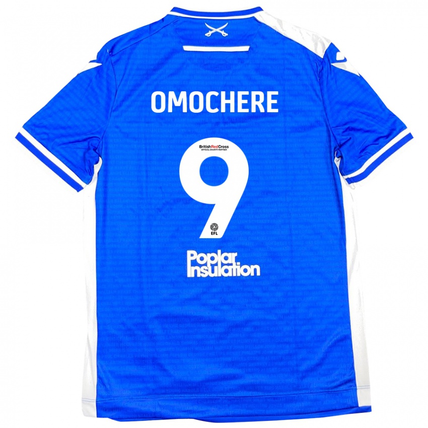 Uomo Maglia Promise Omochere #9 Blu Bianco Kit Gara Home 2024/25 Maglietta