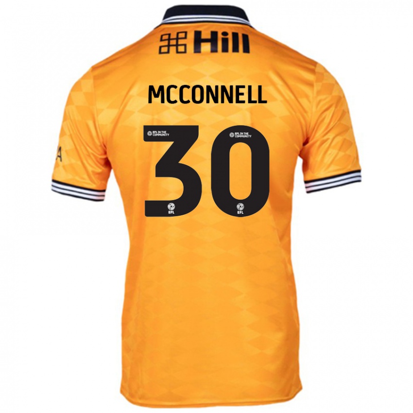 Uomo Maglia Glenn Mcconnell #30 Arancione Kit Gara Home 2024/25 Maglietta