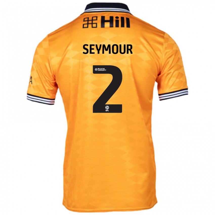 Uomo Maglia Mayzee Seymour #2 Arancione Kit Gara Home 2024/25 Maglietta