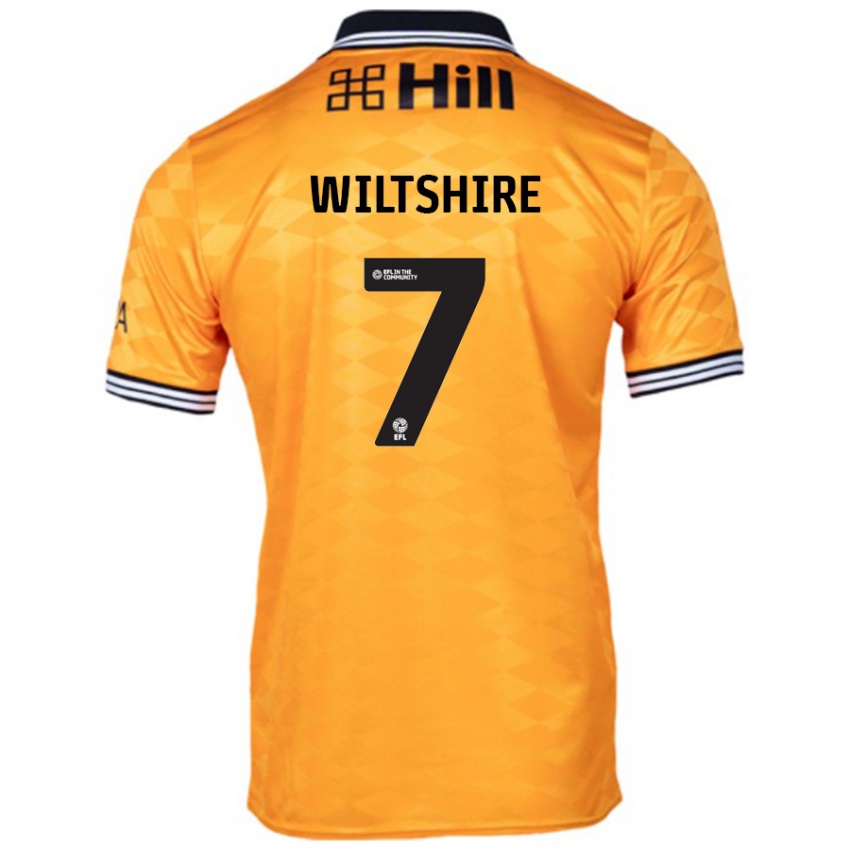 Uomo Maglia Sarah Wiltshire #7 Arancione Kit Gara Home 2024/25 Maglietta