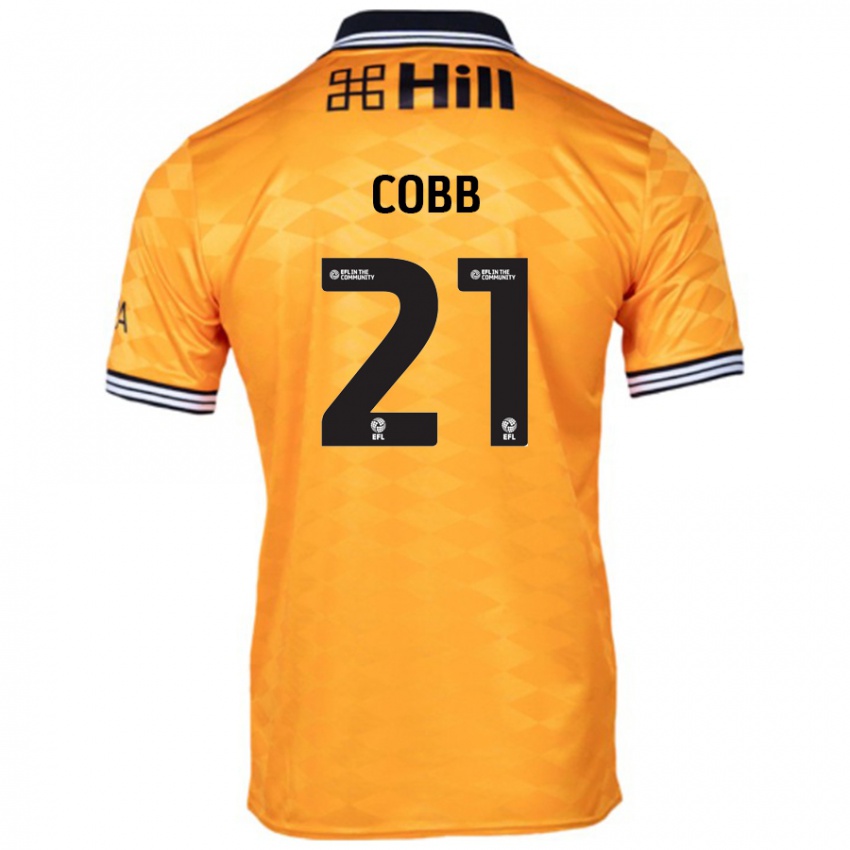 Uomo Maglia Serena Cobb #21 Arancione Kit Gara Home 2024/25 Maglietta