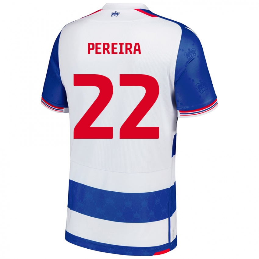 Uomo Maglia Joel Pereira #22 Blu Bianco Kit Gara Home 2024/25 Maglietta