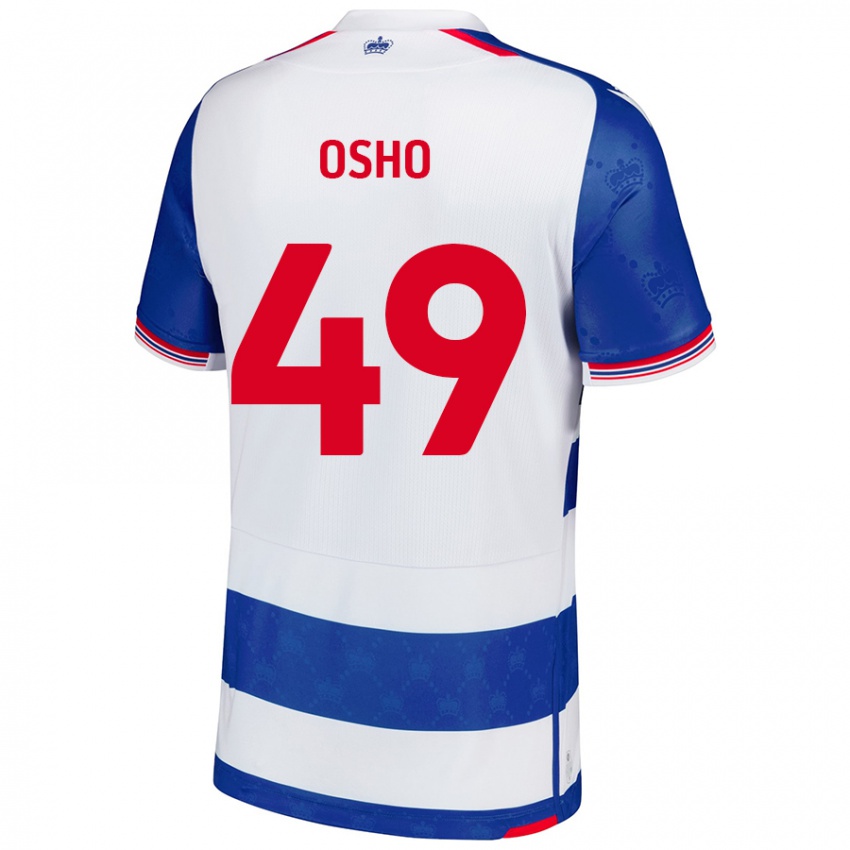 Uomo Maglia Emmanuel Osho #49 Blu Bianco Kit Gara Home 2024/25 Maglietta