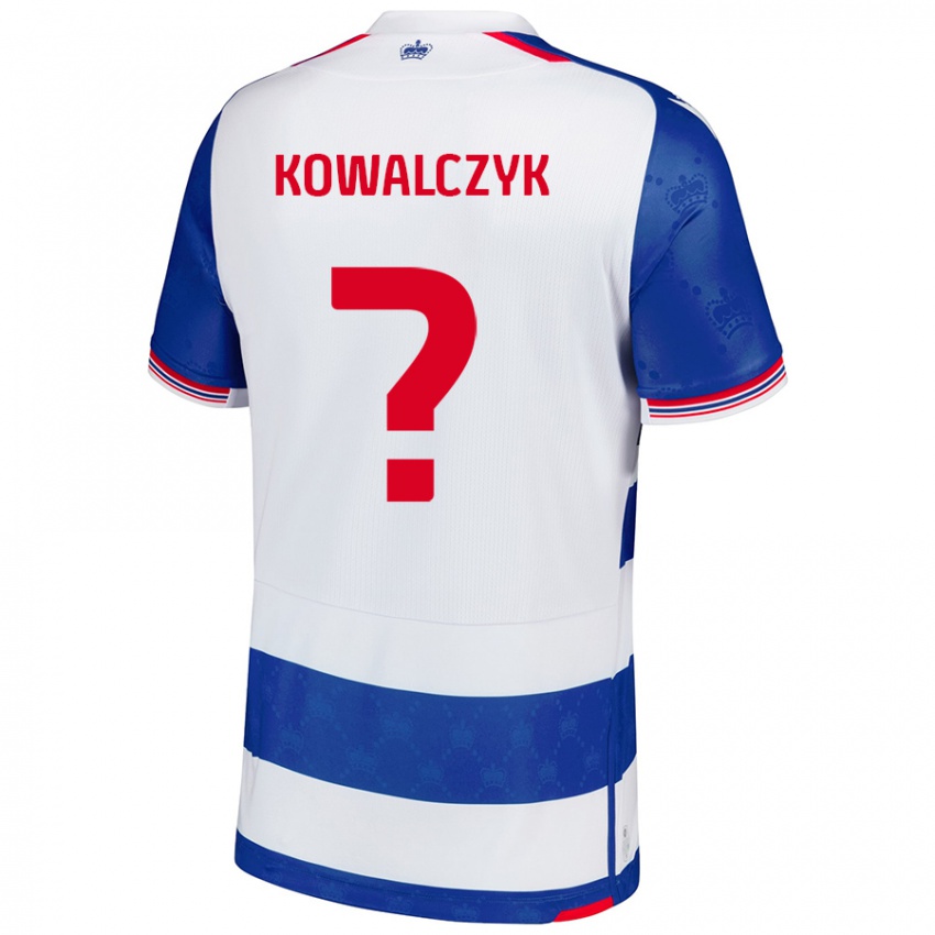 Uomo Maglia Kacper Kowalczyk #0 Blu Bianco Kit Gara Home 2024/25 Maglietta