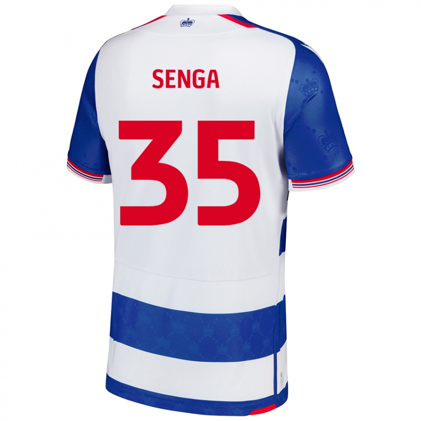 Uomo Maglia Jack Senga #35 Blu Bianco Kit Gara Home 2024/25 Maglietta