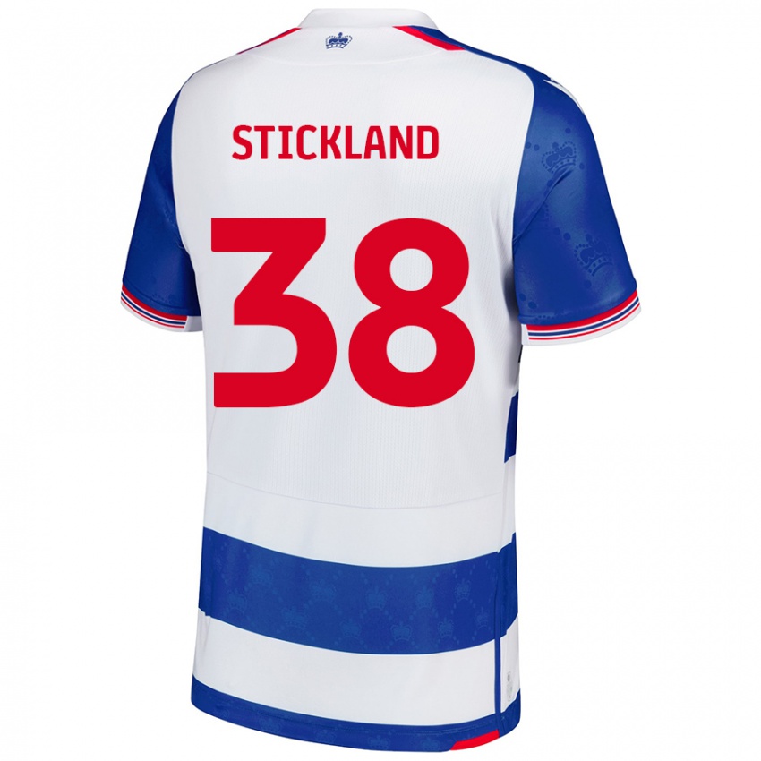 Uomo Maglia Michael Stickland #38 Blu Bianco Kit Gara Home 2024/25 Maglietta