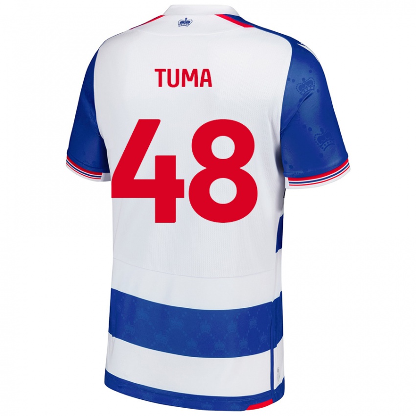 Uomo Maglia Basil Tuma #48 Blu Bianco Kit Gara Home 2024/25 Maglietta