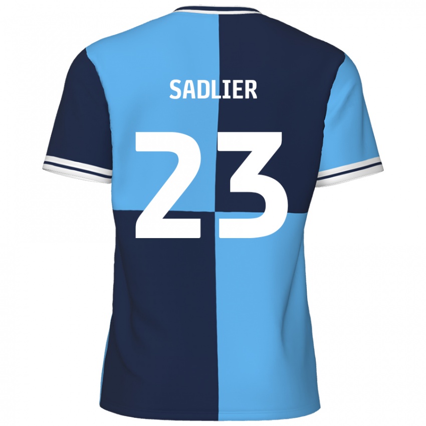 Uomo Maglia Kieran Sadlier #23 Azzurro Blu Scuro Kit Gara Home 2024/25 Maglietta