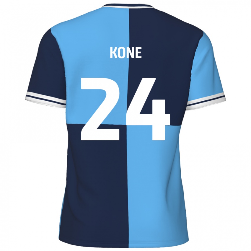 Uomo Maglia Richard Kone #24 Azzurro Blu Scuro Kit Gara Home 2024/25 Maglietta