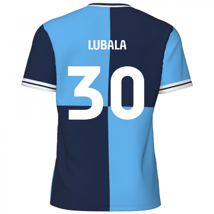 Uomo Maglia Bez Lubala #30 Azzurro Blu Scuro Kit Gara Home 2024/25 Maglietta