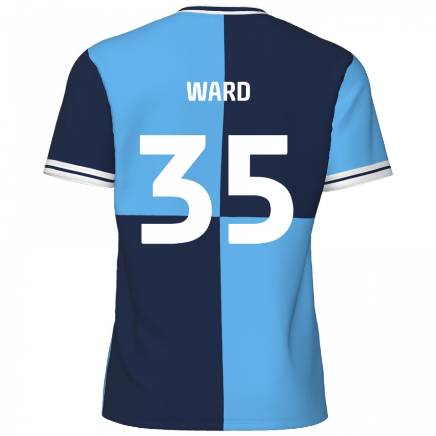 Uomo Maglia Christie Ward #35 Azzurro Blu Scuro Kit Gara Home 2024/25 Maglietta