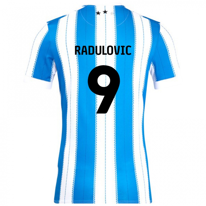 Uomo Maglia Bojan Radulovic #9 Blu Bianco Kit Gara Home 2024/25 Maglietta