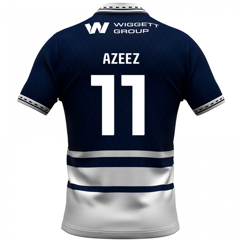 Uomo Maglia Femi Azeez #11 Blu Navy Bianco Kit Gara Home 2024/25 Maglietta