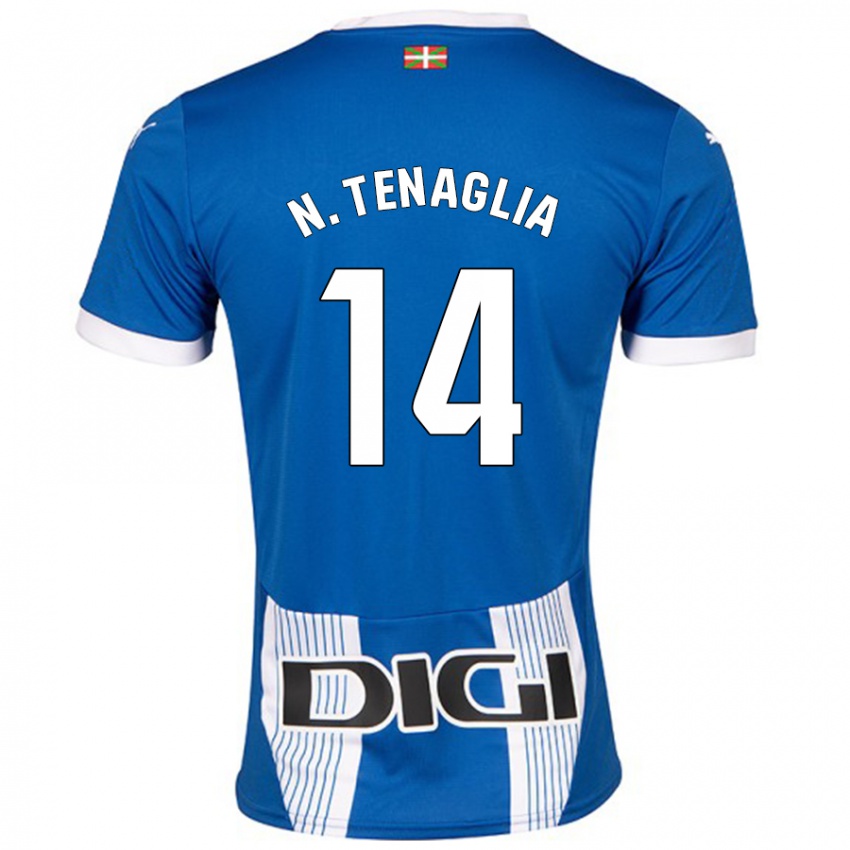 Uomo Maglia Nahuel Tenaglia #14 Blu Kit Gara Home 2024/25 Maglietta