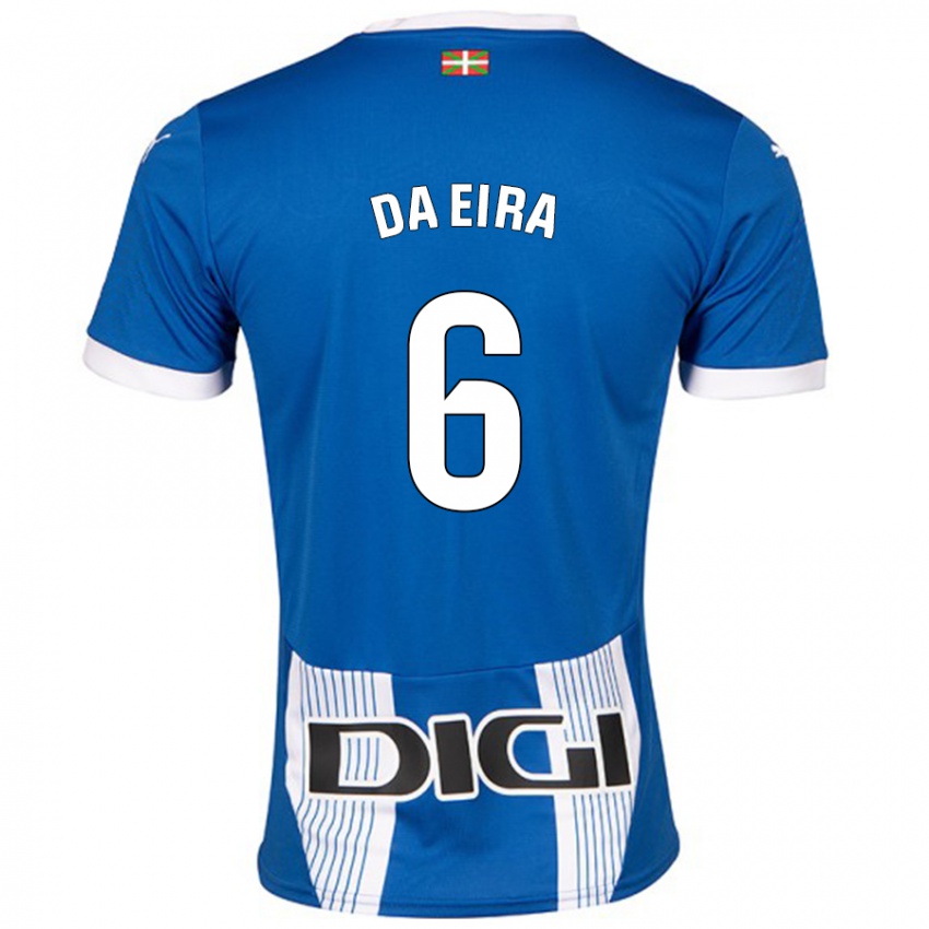 Uomo Maglia Stefanie Da Eira #6 Blu Kit Gara Home 2024/25 Maglietta