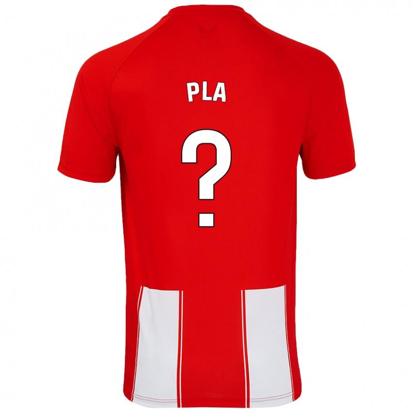 Uomo Maglia Edu Pla #0 Rosso Bianco Kit Gara Home 2024/25 Maglietta