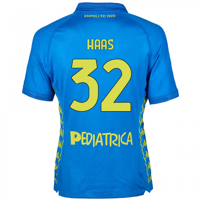 Uomo Maglia Nicolas Haas #32 Blu Kit Gara Home 2024/25 Maglietta