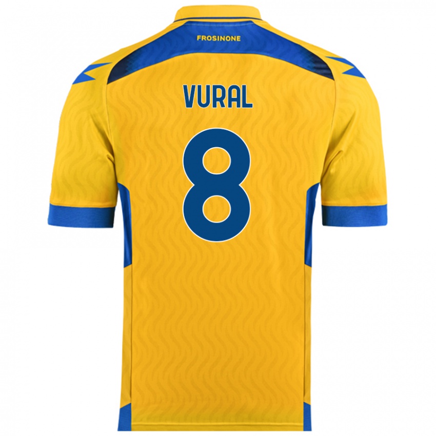 Uomo Maglia İsak Vural #8 Giallo Kit Gara Home 2024/25 Maglietta