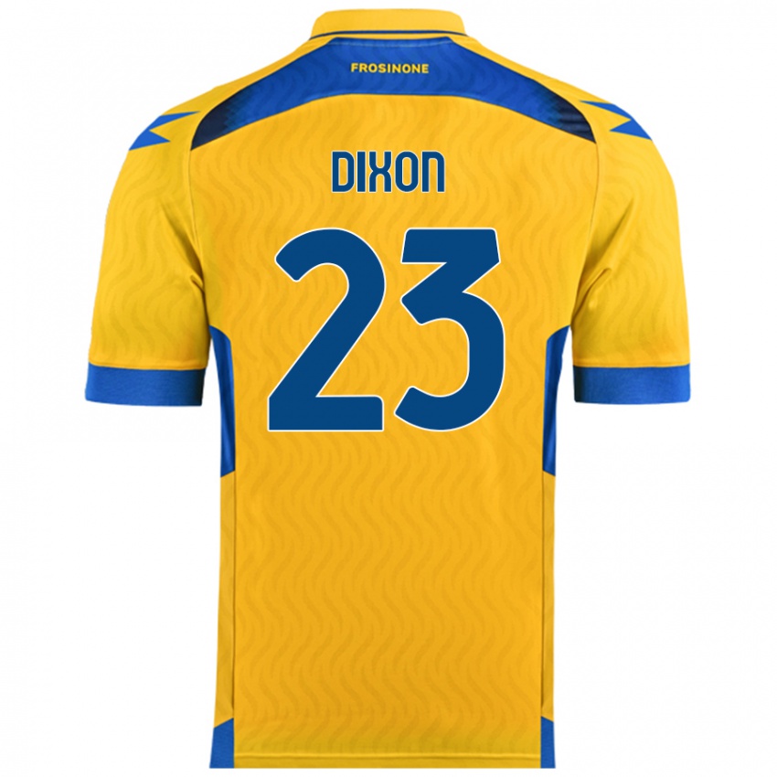 Uomo Maglia Damar Dixon #23 Giallo Kit Gara Home 2024/25 Maglietta