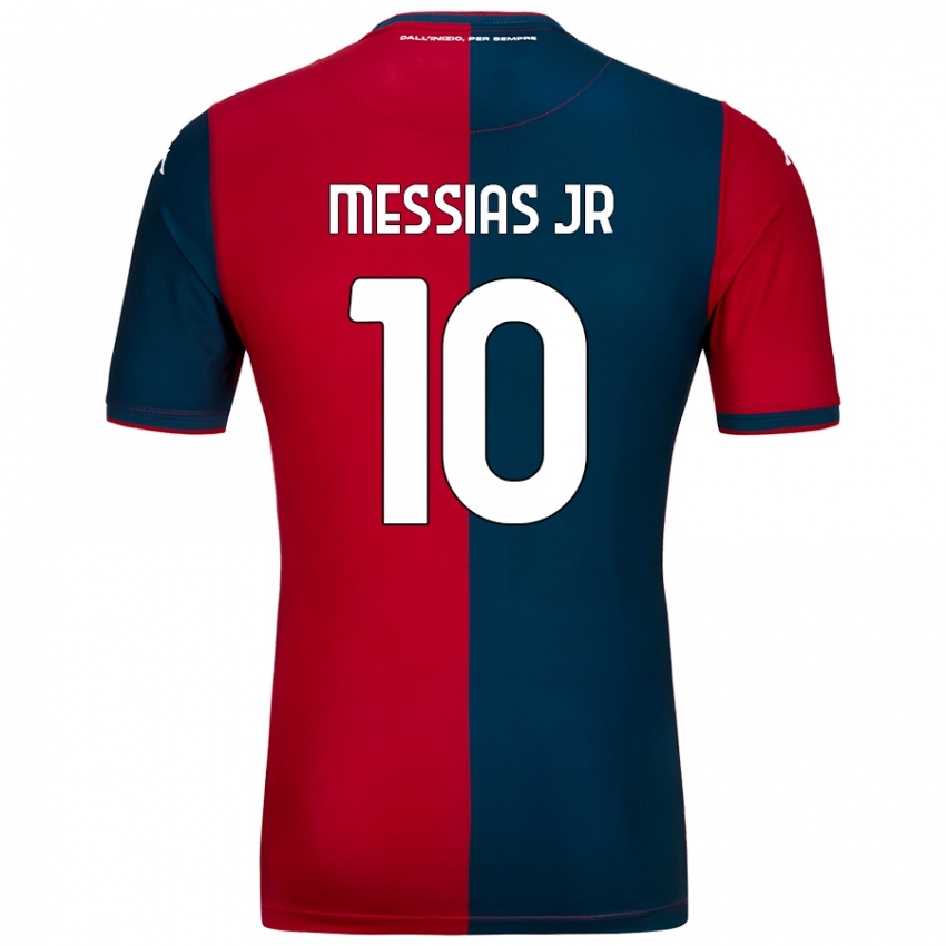 Uomo Maglia Junior Messias #10 Rosso Blu Scuro Kit Gara Home 2024/25 Maglietta