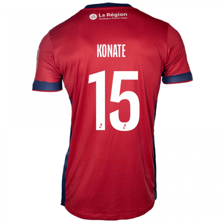 Uomo Maglia Cheick Oumar Konaté #15 Borgogna Chiaro Kit Gara Home 2024/25 Maglietta