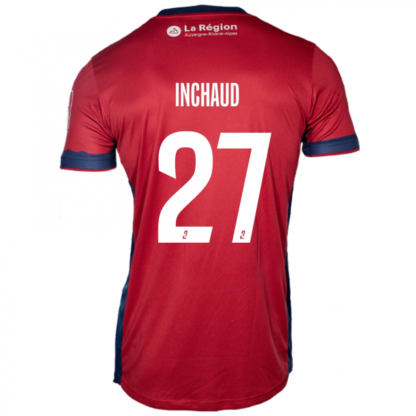 Uomo Maglia Marks Inchaud #27 Borgogna Chiaro Kit Gara Home 2024/25 Maglietta