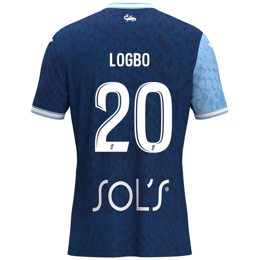 Uomo Maglia Andy Logbo #20 Azzurro Blu Scuro Kit Gara Home 2024/25 Maglietta